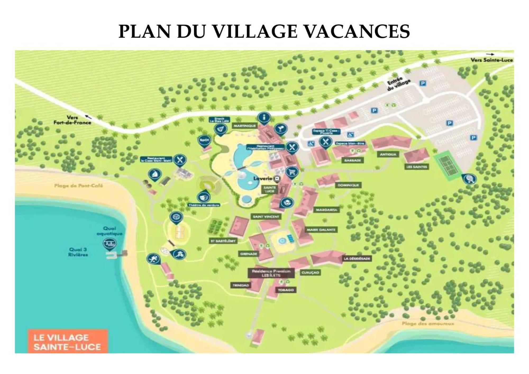 Dans Village Pierre & Vacances - 3 Pieces - Piscine, Plage - Vues Mer, Calme & Spacieux Sainte-Luce Exteriör bild
